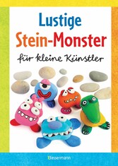 Lustige Stein-Monster für kleine Künstler. Basteln mit Steinen aus der Natur. Ab 5 Jahren