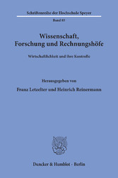 Wissenschaft, Forschung und Rechnungshöfe.