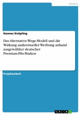 Das Alternative-Wege-Modell und die Wirkung audiovisueller Werbung anhand ausgewählter deutscher Premium-Pils-Marken