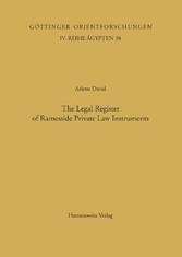 Classification and Categorization in Ancient Egypt / The Legal Register of Ramesside Private Law Instruments