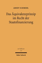 Das Äquivalenzprinzip im Recht der Staatsfinanzierung