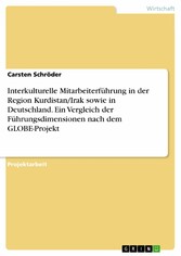 Interkulturelle Mitarbeiterführung in der Region Kurdistan/Irak sowie in Deutschland. Ein Vergleich der Führungsdimensionen nach dem GLOBE-Projekt