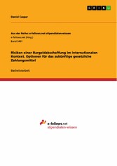 Risiken einer Bargeldabschaffung im internationalen Kontext. Optionen für das zukünftige gesetzliche Zahlungsmittel