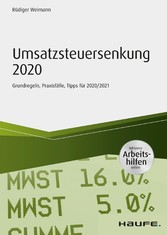 Umsatzsteuersenkung 2020 - inkl. Arbeitshilfen online