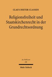 Religionsfreiheit und Staatskirchenrecht in der Grundrechtsordnung