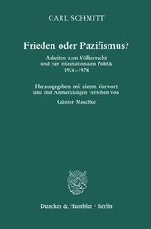 Frieden oder Pazifismus?