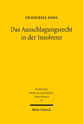 Das Ausschlagungsrecht in der Insolvenz