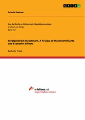 Foreign Direct Investment. A Review of the Determinants and Economic Effects