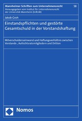 Einstandspflichten und gestörte Gesamtschuld in der Vorstandshaftung