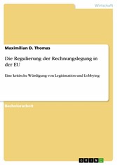 Die Regulierung der Rechnungslegung in der EU