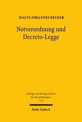 Notverordnung und Decreto-Legge