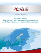 Dual Bachelor&apos;a study courses with integral attainment of a Bachelor&apos;s degree and vocational Master qualification