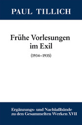 Frühe Vorlesungen im Exil