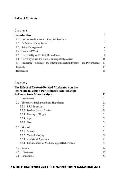 Internationalization and Firm Performance