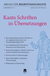 Kants Schriften in Übersetzungen