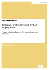 Entrepreneurial Failures und der Bad Tipping Point