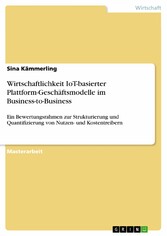 Wirtschaftlichkeit IoT-basierter Plattform-Geschäftsmodelle im Business-to-Business