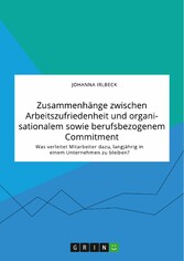 Zusammenhänge zwischen Arbeitszufriedenheit und organisationalem sowie berufsbezogenem Commitment. Was verleitet Mitarbeiter dazu, langjährig in einem Unternehmen zu bleiben?