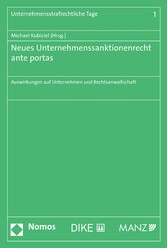 Neues Unternehmenssanktionenrecht ante portas