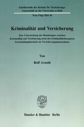 Kriminalität und Versicherung.