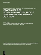 Tertiäre Wirbeltiere, 1: Beiträge zur Kenntnis der Krokodilier des ägyptischen Tertiärs