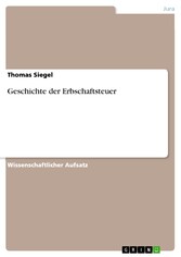 Geschichte der Erbschaftsteuer