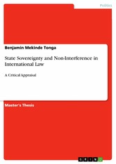 State Sovereignty and Non-Interference in International Law