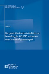 Der gesetzliche Zweck als Maßstab zur Beurteilung der IAS/IFRS im Rahmen einer Zweckmäßigkeitsanalyse?