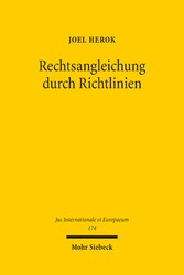 Rechtsangleichung durch Richtlinien