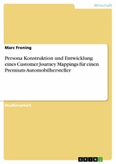 Persona Konstruktion und Entwicklung eines Customer Journey Mappings für einen Premium-Automobilhersteller