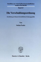 Die Verschuldungsordnung.