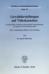 Gewaltdarstellungen auf Videokassetten.