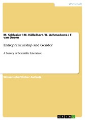 Entrepreneurship and Gender