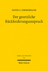 Der gesetzliche Rückforderungsanspruch