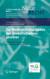 Der Biodiversitätsschaden des Umweltschadensgesetzes