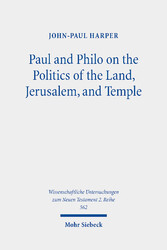 Paul and Philo on the Politics of the Land, Jerusalem, and Temple