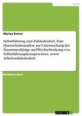 Selbstführung und Zufriedenheit. Eine Querschnittsanalyse zur  Untersuchung der Zusammenhänge und Wechselwirkung von Selbstführungskompetenzen, sowie Arbeitszufriedenheit