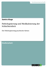 Pathologisierung und Medikalisierung der Schüchternheit