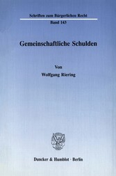 Gemeinschaftliche Schulden.