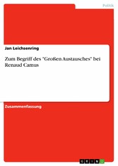 Zum Begriff des 'Großen Austausches' bei Renaud Camus