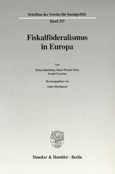 Fiskalföderalismus in Europa.