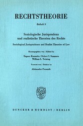 Soziologische Jurisprudenz und realistische Theorien des Rechts / Sociological Jurisprudence and Realist Theories of Law.