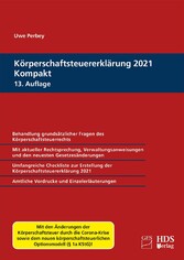 Körperschaftsteuererklärung 2021 Kompakt