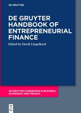 De Gruyter Handbook of Entrepreneurial Finance