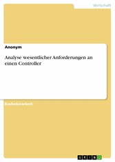 Analyse wesentlicher Anforderungen an einen Controller