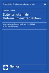 Datenschutz in der Unternehmenstransaktion