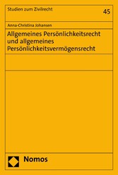 Allgemeines Persönlichkeitsrecht und allgemeines Persönlichkeitsvermögensrecht