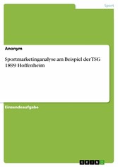 Sportmarketinganalyse am Beispiel der TSG 1899 Hoffenheim