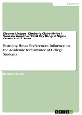 Boarding House Preferences. Influence on the Academic Performance of College Students