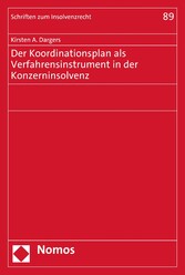 Der Koordinationsplan als Verfahrensinstrument in der Konzerninsolvenz